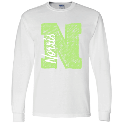 Chalk Norris N Ver. 2 Long Sleeve T-Shirt | Youth & Adult