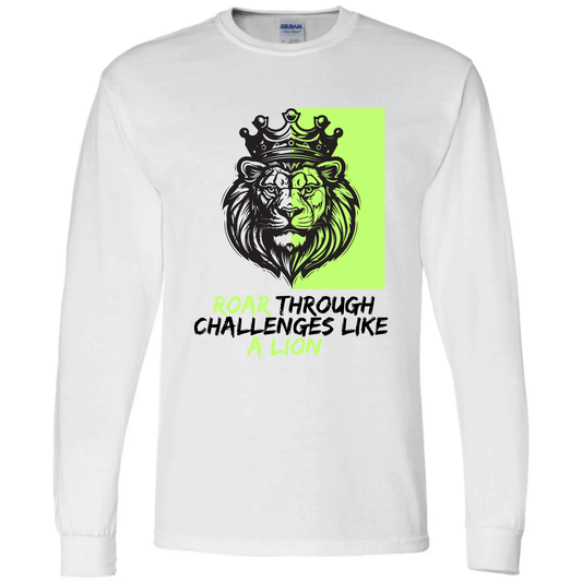 Roar Through Challenges Long Sleeve T-Shirt | Youth & Adult