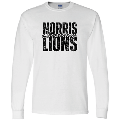 Norris Elementary Lions Grunge Long Sleeve T-Shirt | Youth & Adult