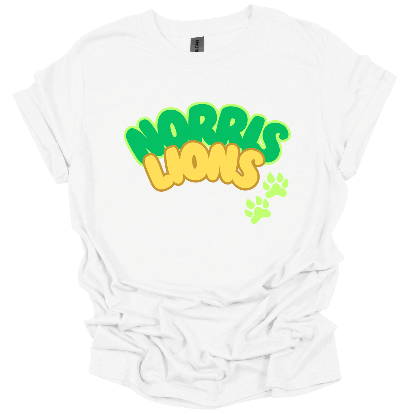 Norris Lions Bubble Letters T-Shirt | Youth & Adult